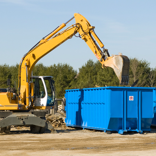 what size residential dumpster rentals are available in Fayette County